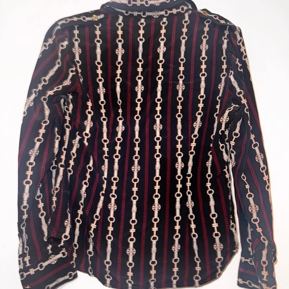 Tory Burch Long Sleeve Button Up Blouse